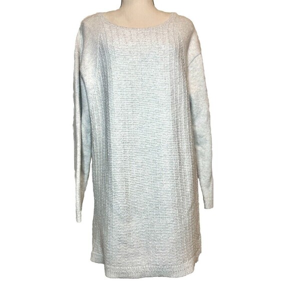 J. Jill Women’s Large Beige Soft Oversized Stretchy Long Knit Tunic Sweater - Picture 1 of 9